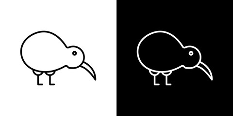 Kiwi bird icon symbol concept for graphic design, Website, UI. Svg