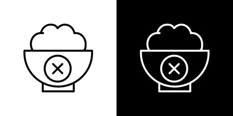 Lack of appsetite icon symbol concept for graphic design, Website, UI. Svg