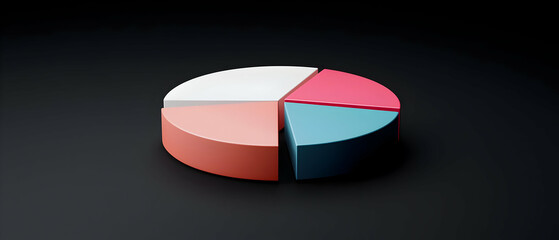 Abstract 3d Pie Chart Illustration