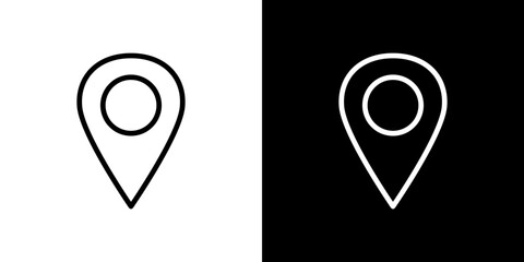 Map marker icon symbol concept for graphic design, Website, UI. Svg