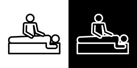 Massage icon symbol concept for graphic design, Website, UI. Svg
