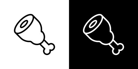 Meat icon symbol concept for graphic design, Website, UI. Svg