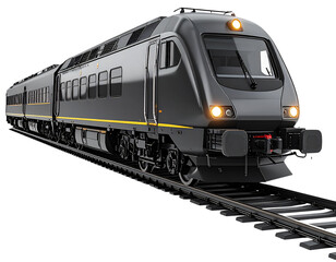 Naklejka premium Black Modern Train