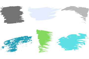 Different shapes isolated on white background