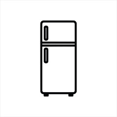 Refrigerator Icon, Fridge Outline, Freezer Symbol Vector icon