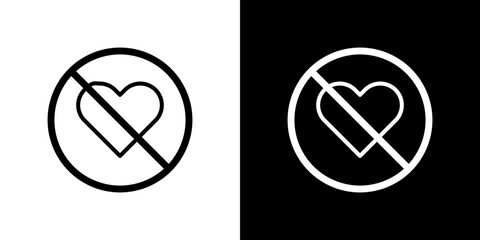 No love signs symbol concept for graphic design, Website, UI. Svg