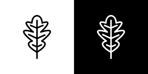 Oak Leaf icon symbol concept for graphic design, Website, UI. Svg