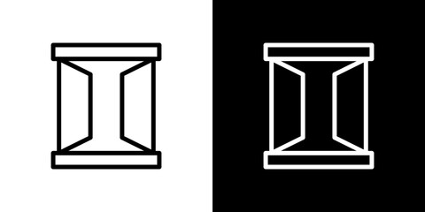 Open window icon symbol concept for graphic design, Website, UI. Svg