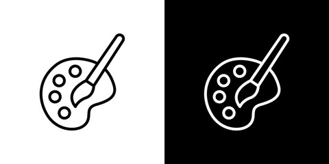 Palette icon symbol concept for graphic design, Website, UI. Svg