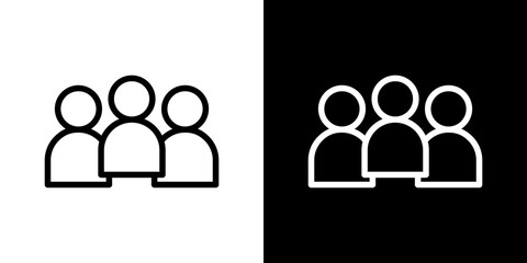 people icon symbol concept for graphic design, Website, UI. Svg