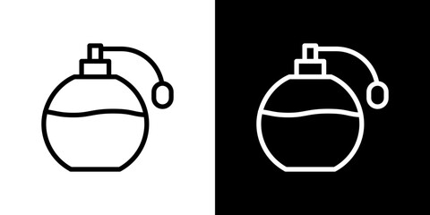 Perfume bottle icon symbol concept for graphic design, Website, UI. Svg