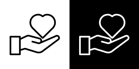 Philanthropy icon symbol concept for graphic design, Website, UI. Svg