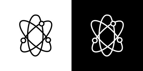 Physics icon symbol concept for graphic design, Website, UI. Svg