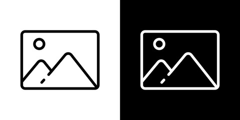 Picture icon symbol concept for graphic design, Website, UI. Svg