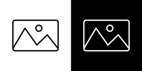 Picture icon symbol concept for graphic design, Website, UI. Svg