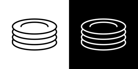 Plates icon symbol concept for graphic design, Website, UI. Svg
