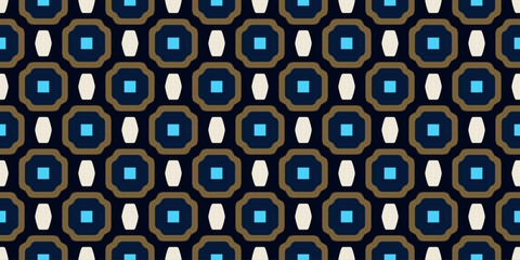 Abstract shape simple geometric motif classic pattern continuous background. Modern fabric design textile swatch ladies dress, man shirt allover print block. High resolution image digital illustration