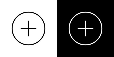 Plus icon symbol concept for graphic design, Website, UI. Svg