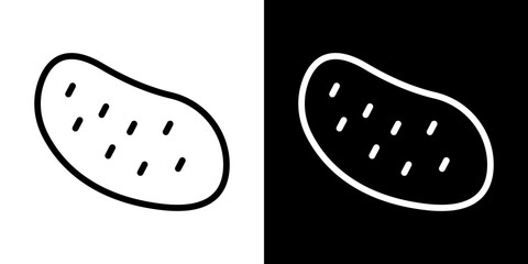 Potato icon symbol concept for graphic design, Website, UI. Svg
