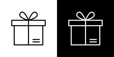 Present gift box icon symbol concept for graphic design, Website, UI. Svg