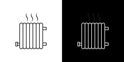 Radiator icon symbol concept for graphic design, Website, UI. Svg