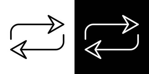 Repeat icon symbol concept for graphic design, Website, UI. Svg