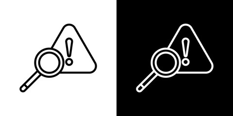 Risk analysis icon symbol concept for graphic design, Website, UI. Svg