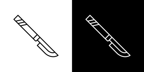Scalpel icon symbol concept for graphic design, Website, UI. Svg