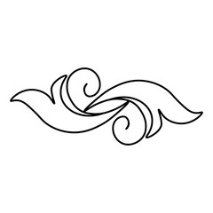 An illustration of a vectors different type of  flowers, traditional and cultural alpona design in continuous line art drawing style.