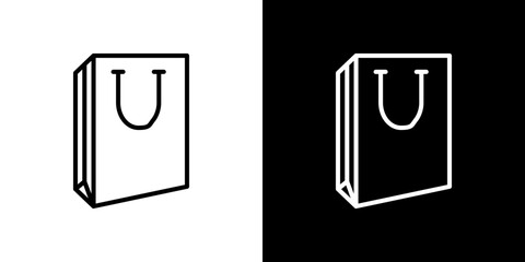 Shopping bag icon symbol concept for graphic design, Website, UI. Svg