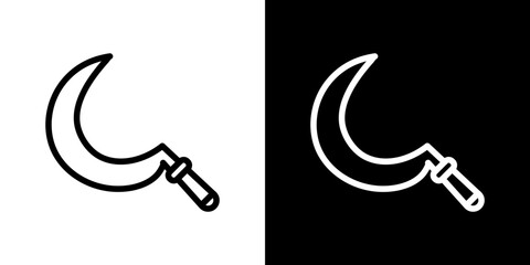 Sickle icon symbol concept for graphic design, Website, UI. Svg