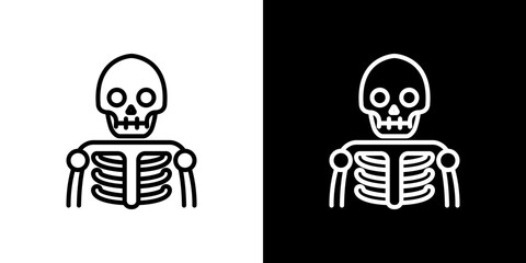Skeleton icon symbol concept for graphic design, Website, UI. Svg