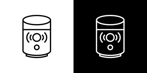 Smart speaker icon symbol concept for graphic design, Website, UI. Svg