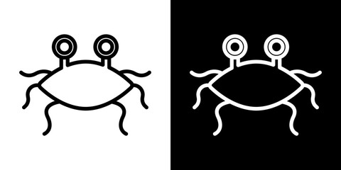 Spaghetti Monster Flying icon symbol concept for graphic design, Website, UI. Svg