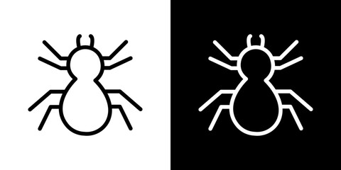 Spider icon symbol concept for graphic design, Website, UI. Svg