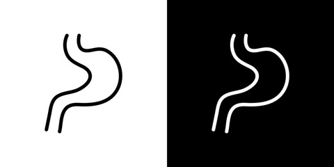 Naklejka premium Stomach icon symbol concept for graphic design, Website, UI. Svg