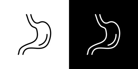 Stomach icon symbol concept for graphic design, Website, UI. Svg