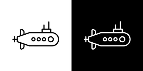 Submarine icon symbol concept for graphic design, Website, UI. Svg
