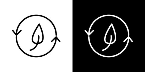 Sustainable icon symbol concept for graphic design, Website, UI. Svg