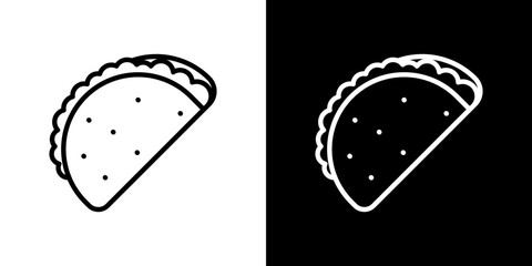 Taco icon symbol concept for graphic design, Website, UI. Svg