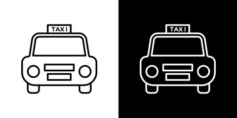 Taxi icon symbol concept for graphic design, Website, UI. Svg