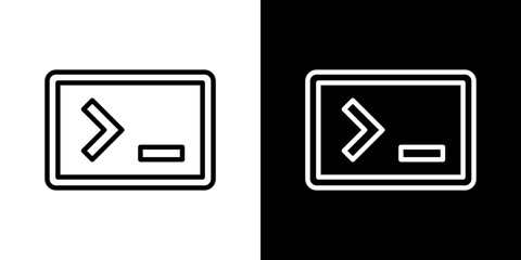 Terminal icon symbol concept for graphic design, Website, UI. Svg