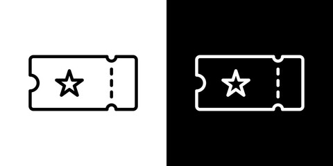 Ticket icon symbol concept for graphic design, Website, UI. Svg