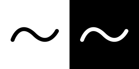 Tilde icon symbol concept for graphic design, Website, UI. Svg