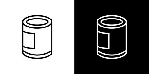 Tin can icon symbol concept for graphic design, Website, UI. Svg