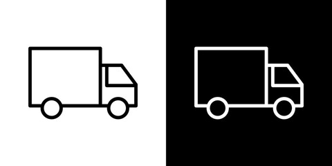 Truck icon symbol concept for graphic design, Website, UI. Svg