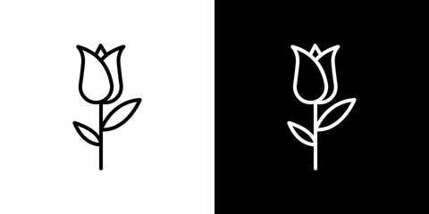Tulip icon symbol concept for graphic design, Website, UI. Svg