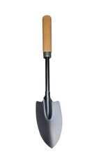 Shovel black isolated on transparent background