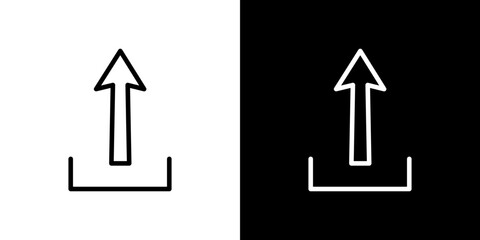 Upload icon symbol concept for graphic design, Website, UI. Svg