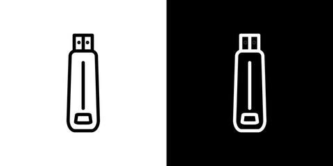 USB pendrive icon symbol concept for graphic design, Website, UI. Svg